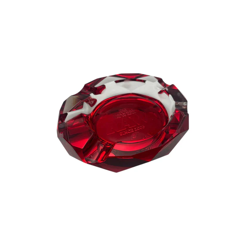 RAW - Ruby Red Glass - Cigar Ashtray - Image 2