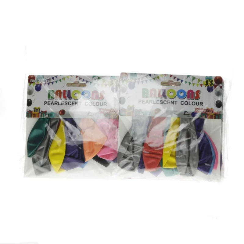 Balloons Pearlescent Assorted Colours 12 pack x 12 Bags