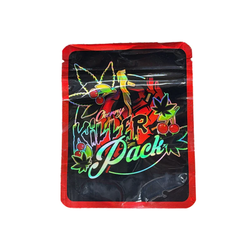 3.5g Cherry Killer Mylar Bags x 100 bags (1 pack)