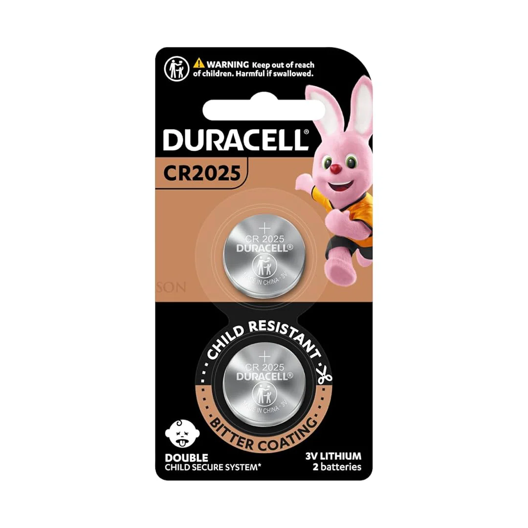 Duracell Lithium Coin Battery CR2025 2 pack