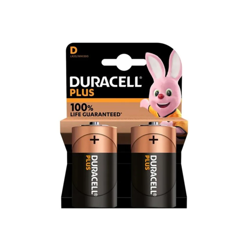 Duracell Battery D 2 Pack
