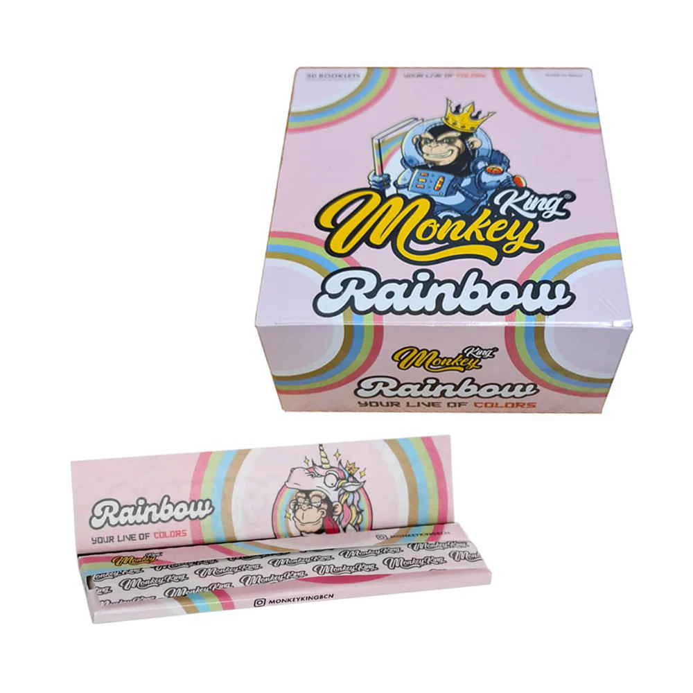 Monkey King King Size Rainbow Ultra Thin Rolling Papers